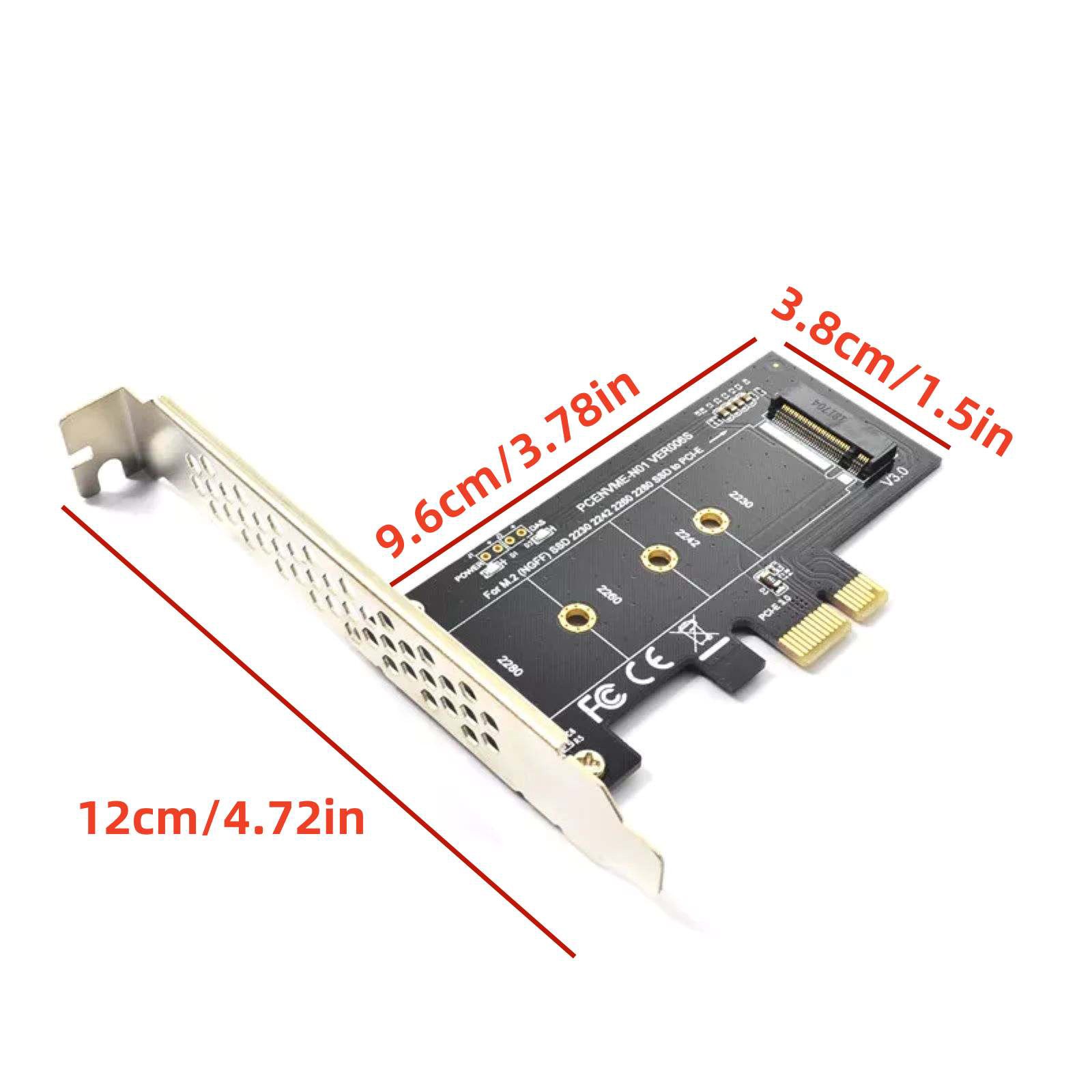 PCI-Express 1X to M.2 NGFF Adapter Card PCIE 3.0 X1 to NVME SSD M2 for Lite-On