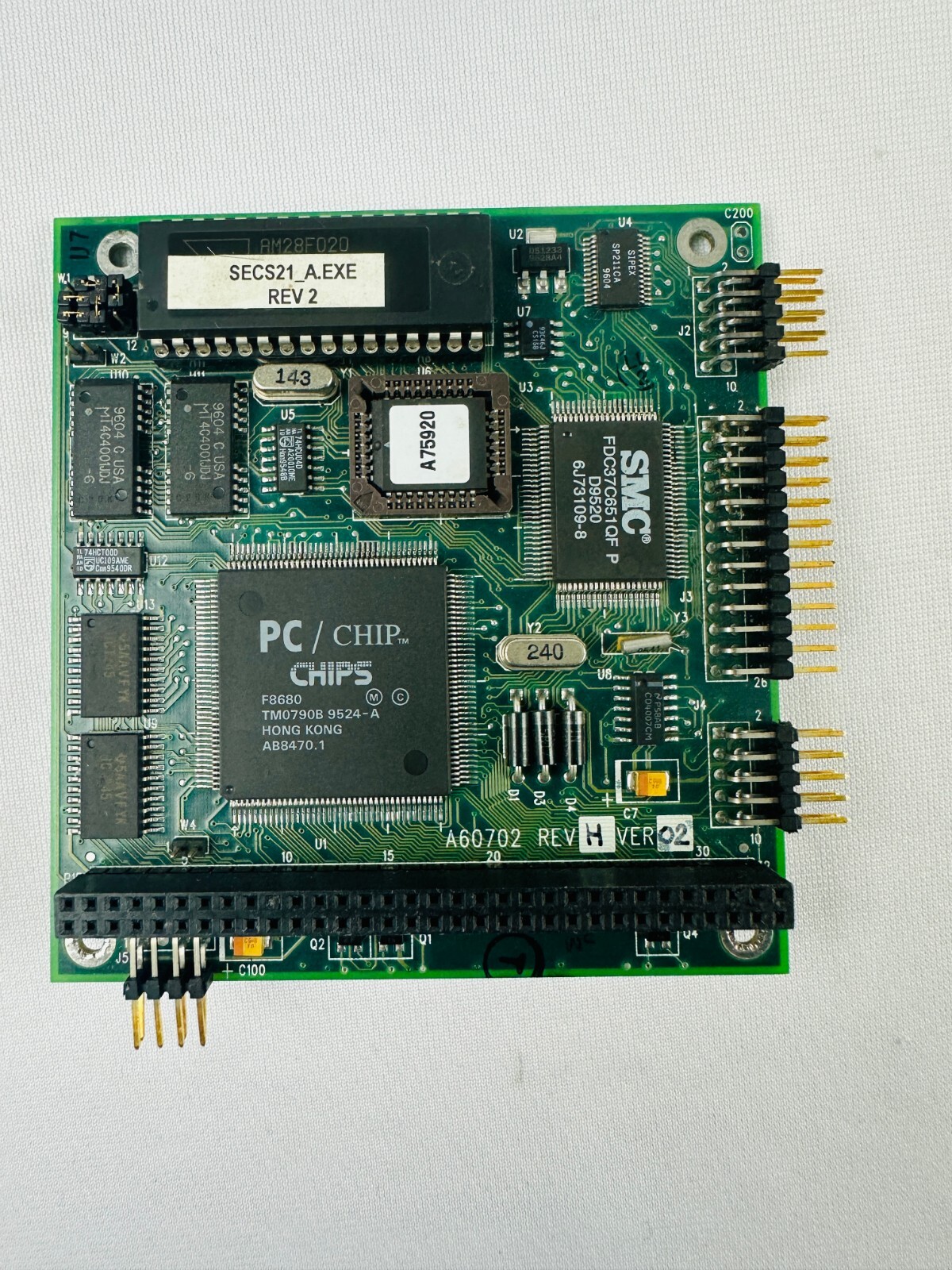 Ampro A60702 PC/104 Expansion Module with F8680 Microprocessor