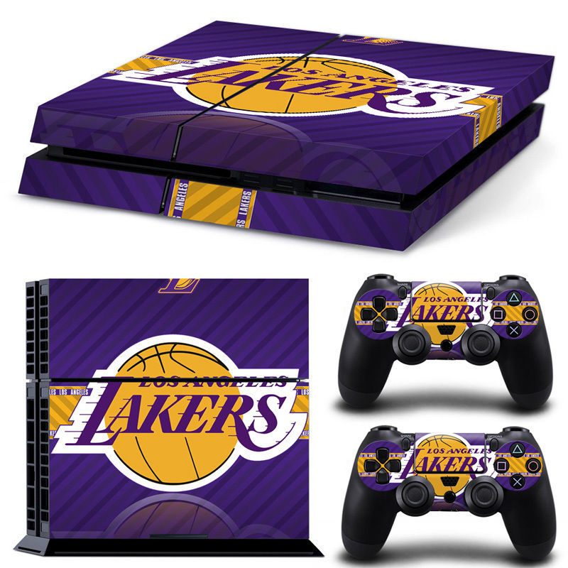 PS4 Skin & Controllers Skin Vinyl Cover Sticker For PlayStation 4 LA Lakers
