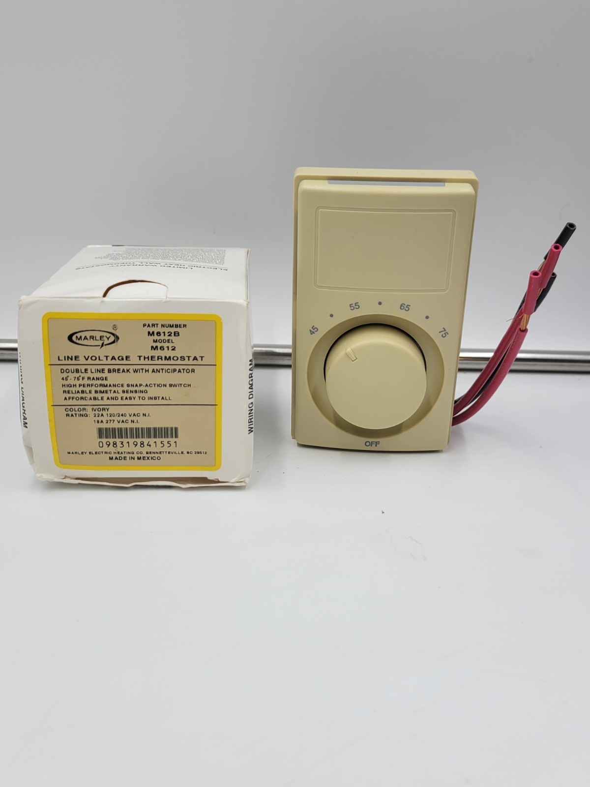 Marley Engineered Products M612B DPST Snap Action Thermostat