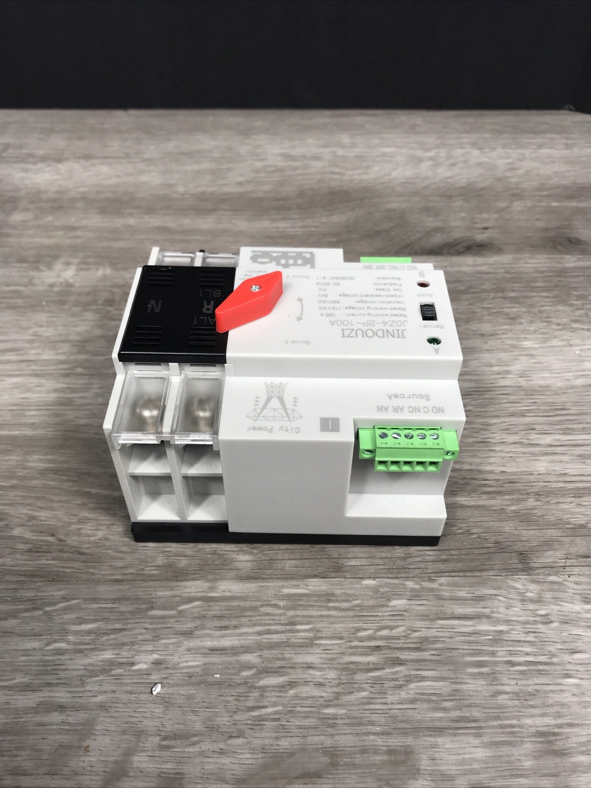 100A Automatic Transfer Switch Dual Power 2P Power Generator Changeover Switch