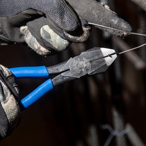 Klein Tools D2000-7CST Slim Head Linesman Pliers is Spring Diagonal Cutters