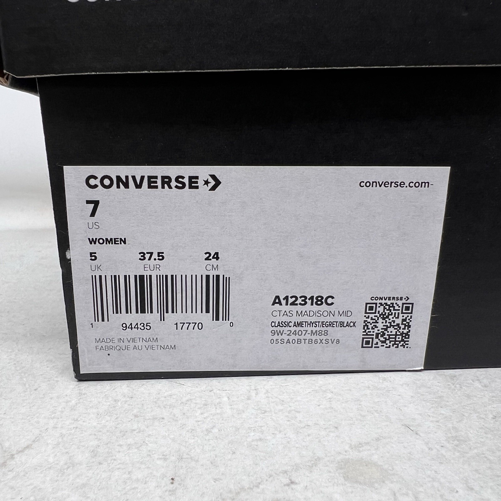 Converse Chuck Taylor All Star Madison Glitter Purple Women's Casual Lifestyle