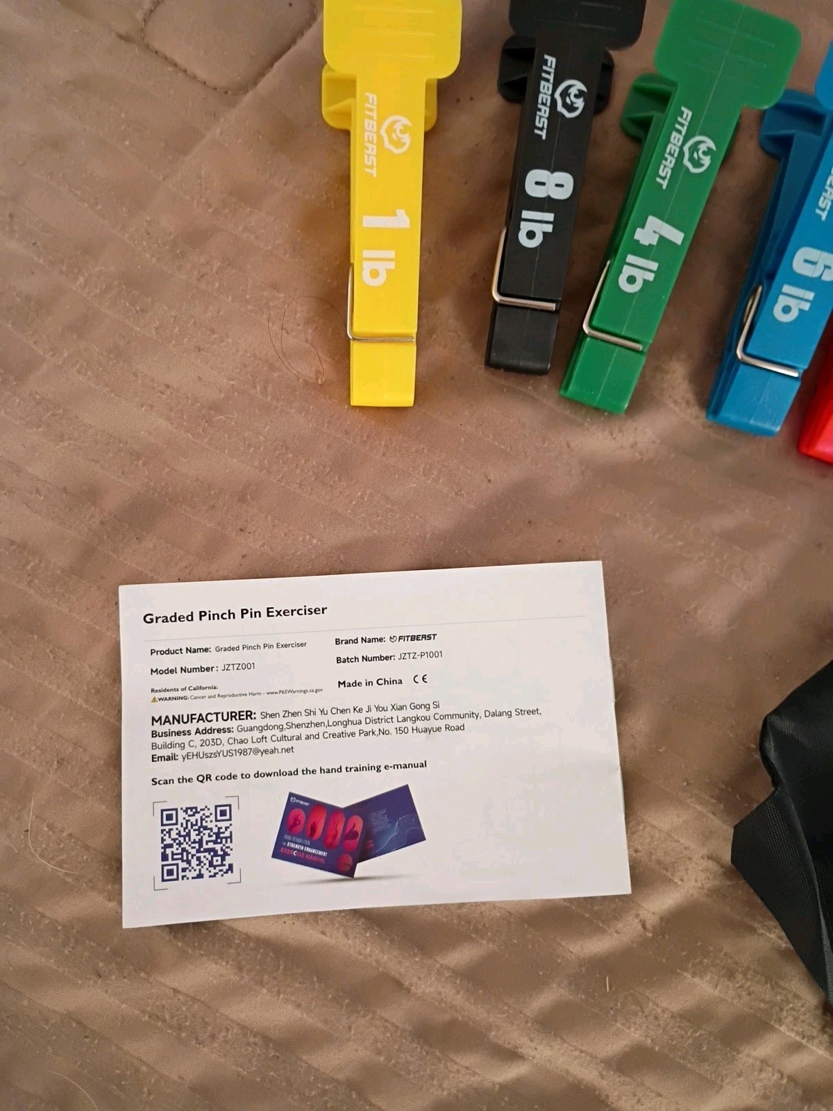 Graded Pinch Pin Exerciser