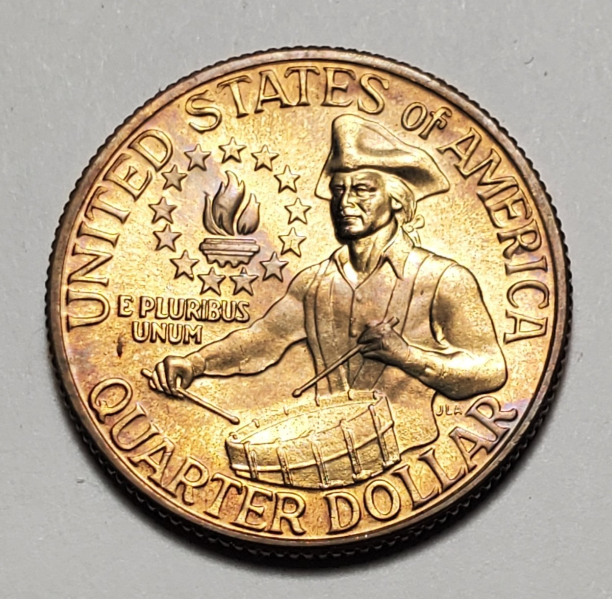 TONED 1976 P WASHINGTON QUARTER UNC #P1685
