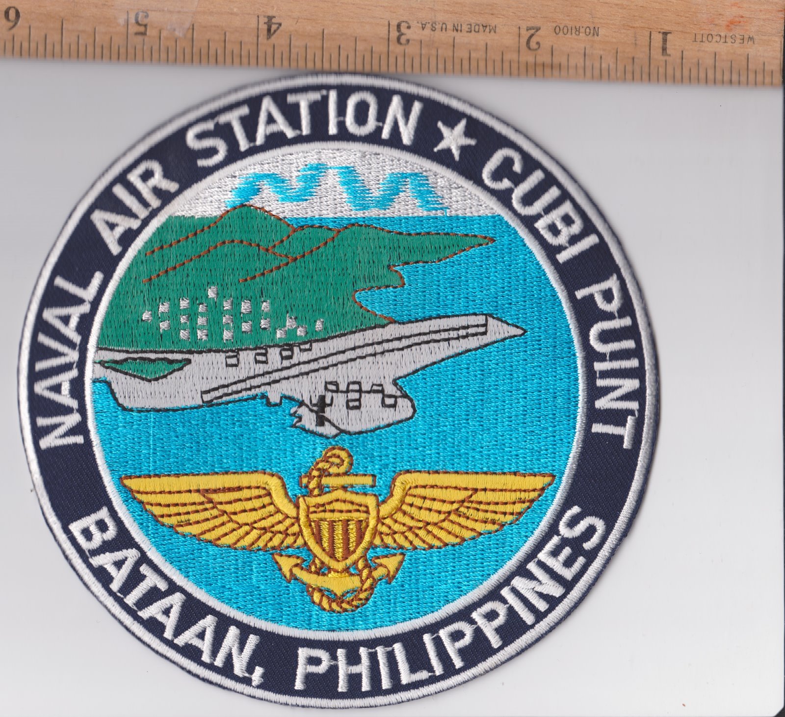 CUBI US NAVAL AIR STATION NAS PHILIPPINES BATTAN-MISSPELLING / MISTAKE ON PATCH