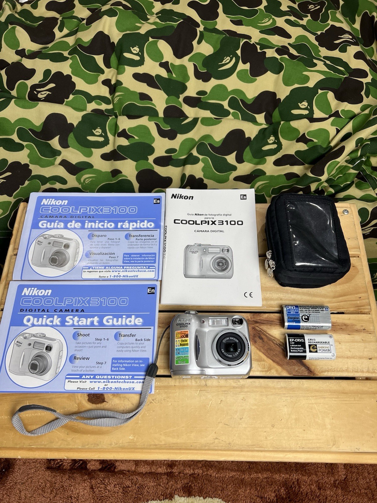 Vintage Nikon COOLPIX 3100 Compact Digital Camera Tested Great Condition Case