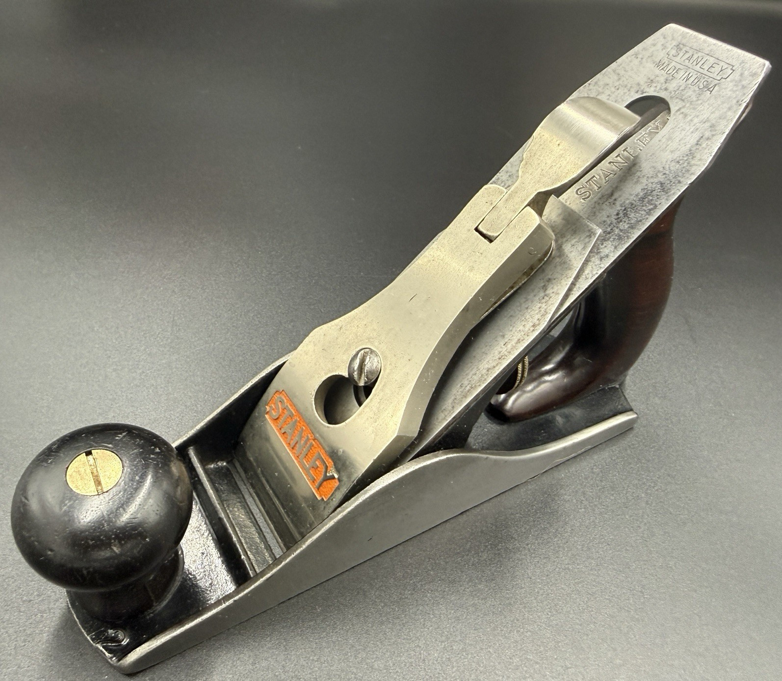Stanley No. 2 Bench Plane, Rosewood Tote & Knob