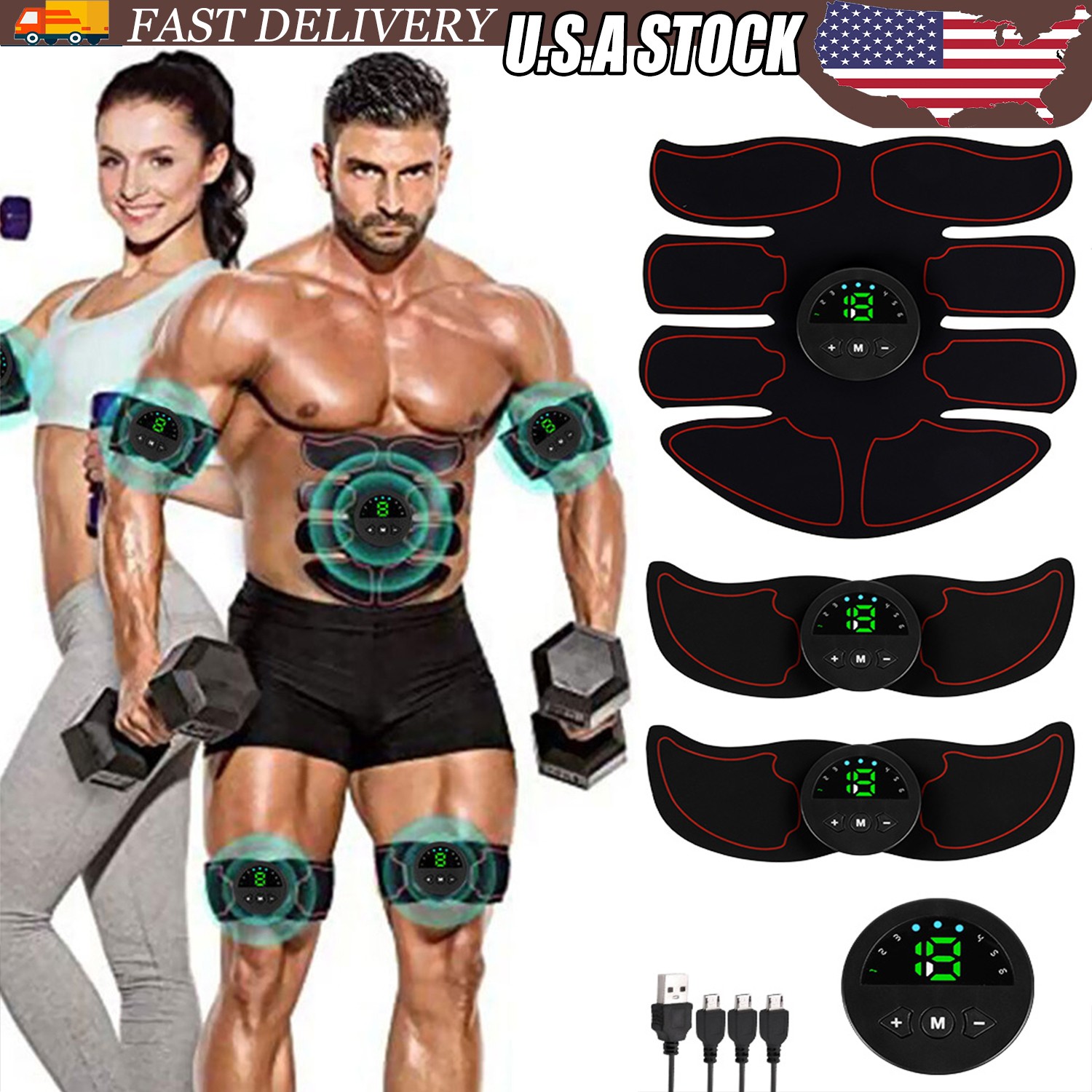 Portable Exercise Equipment Abdominal Electronic Muscle Toning Aid Body Shaping