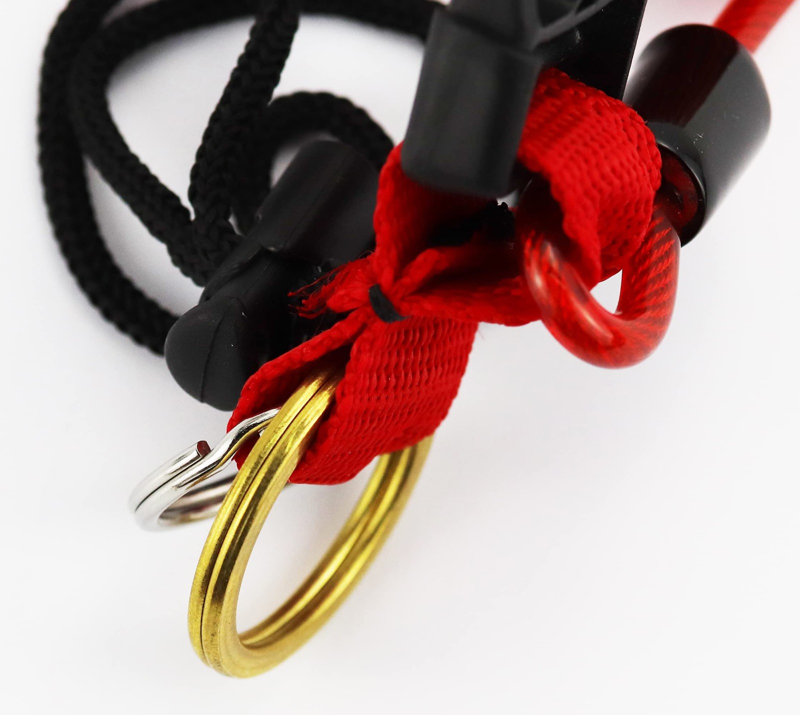 Scuba Diving Lanyard,Spring Coiled Lanyard,Double End Snap Hook Clip Diving H...