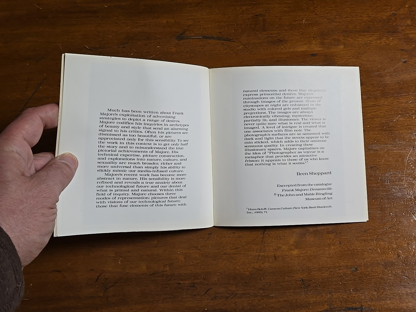 Frank Majore, Art Catalog 1991, Holly Solomon Gallery