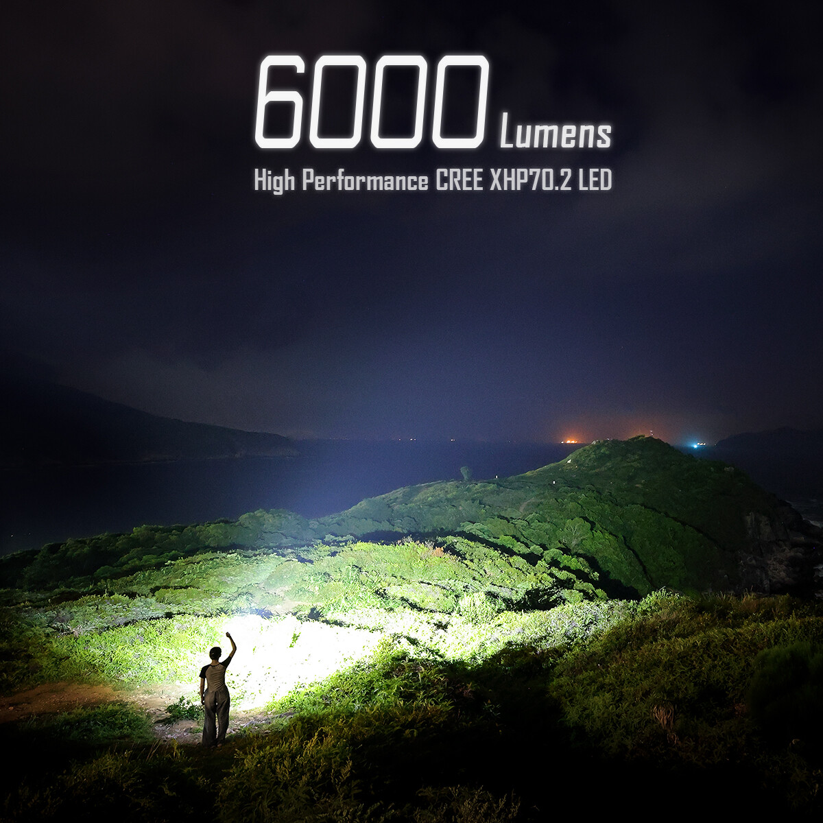 IMALENT BL70 EDC Flashlight 6000 Lumen CREE XHP70.2 LED Red Light Rechargeable