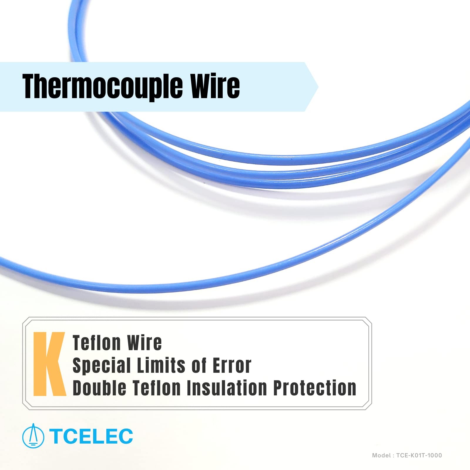 TCEK01T1000 K Type Bared Head Temperature Thermocouple Sensor 4 To 392F