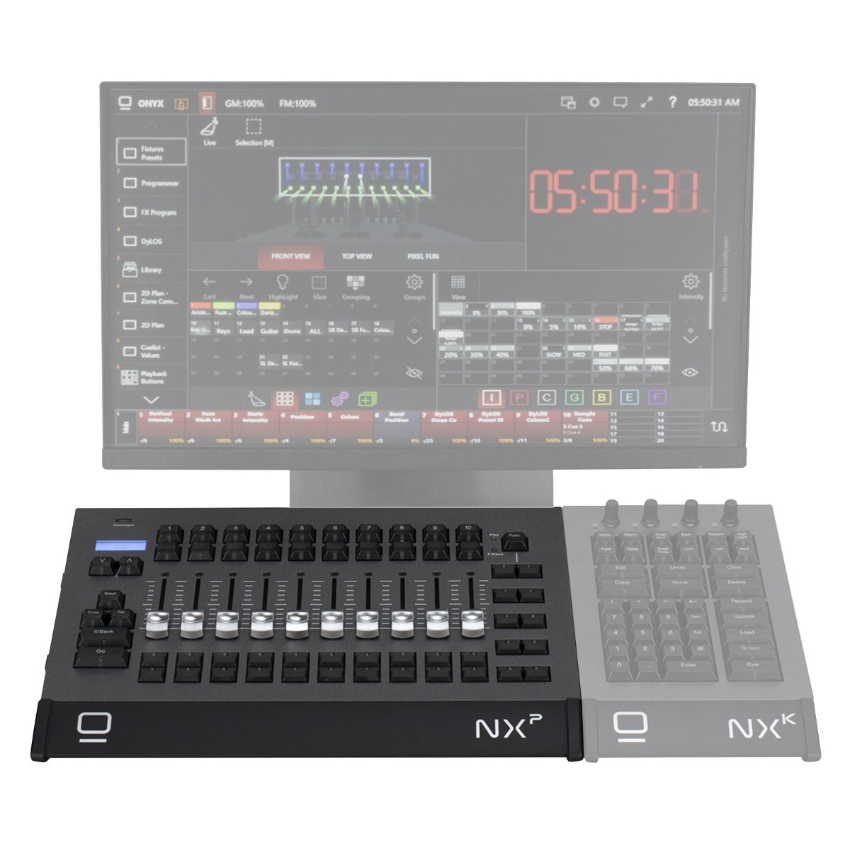 Elation Professional NX-P ONYX Playback Wing DMX Lighting Controller w Soft Case