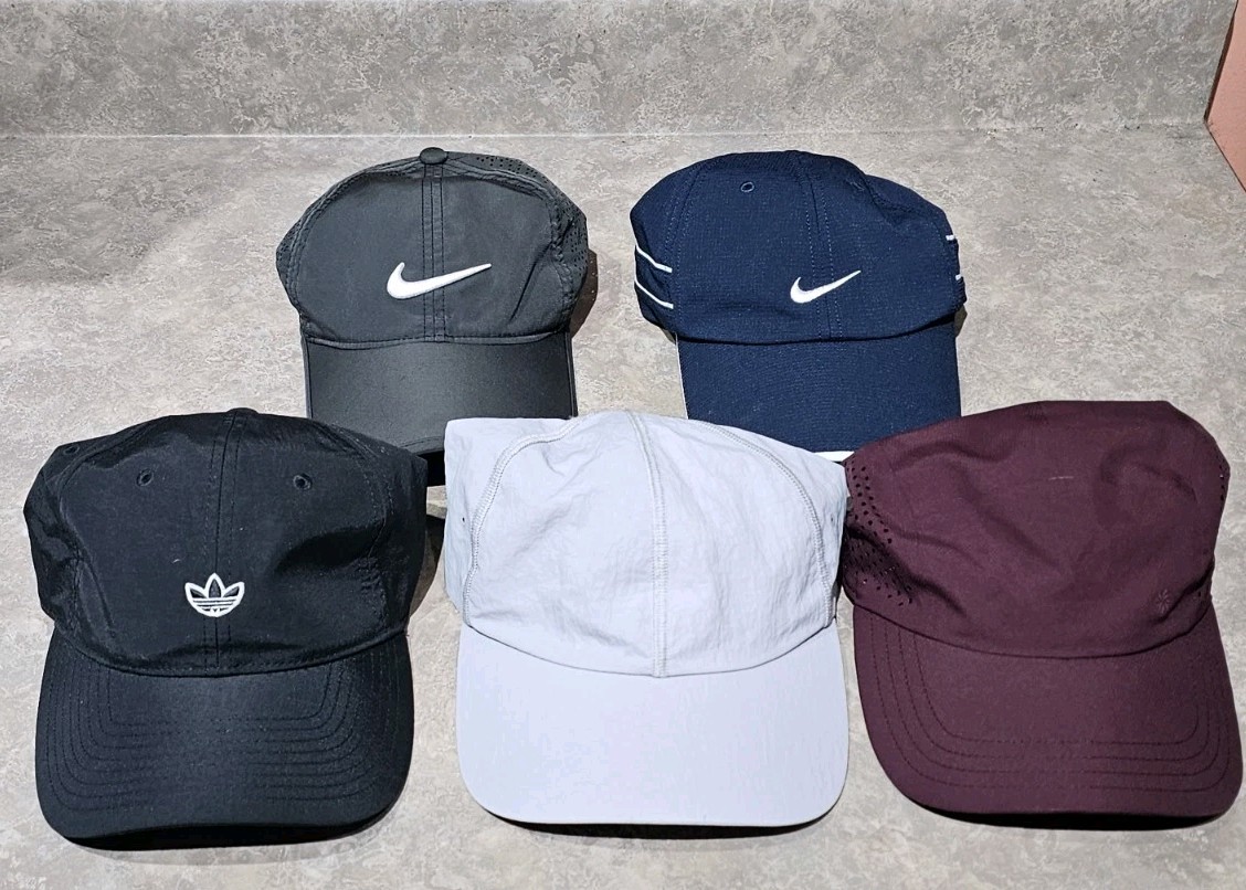 (5) ADIDAS/NIKE/LULULEMON/ATHLETA-Womens Adjustable Summer Athletic Fitness Caps