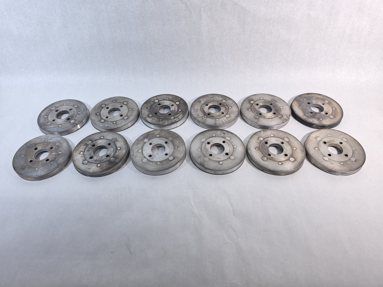 Lot of 12 Lion Technologies Spent Grinding Wheel Hubs SD D 600 RS 160 VLI