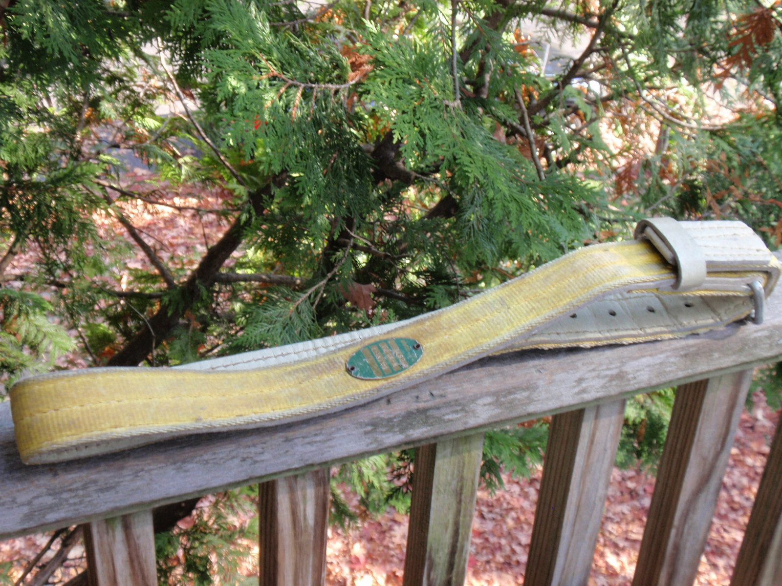 VINTAGE INCO LINEMAN'S POLE / TREE  CLIMBING BELT HARNESS SAFETY WITH RING