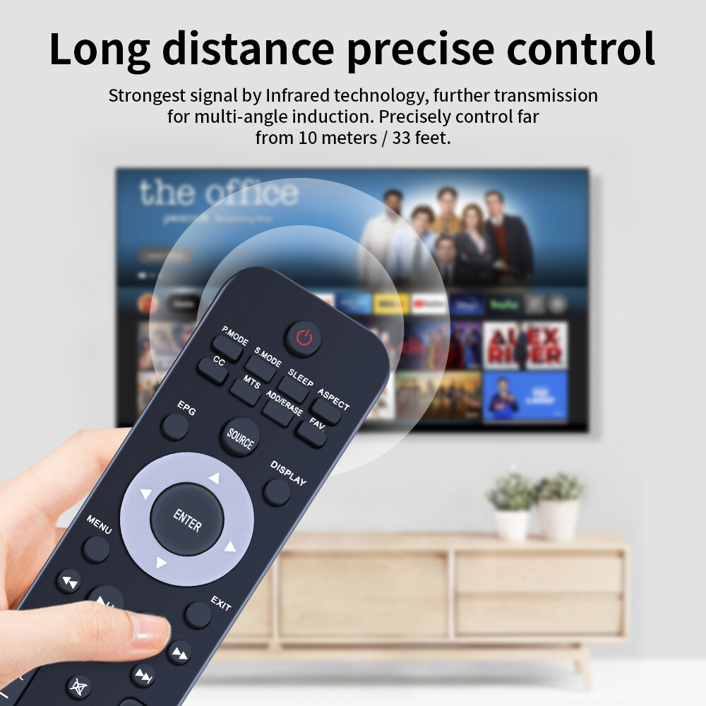 TZH-054 Remote Control For Polaroid TV 19GSR3000 22GSD3000F 24GSR3000 32GSR3000