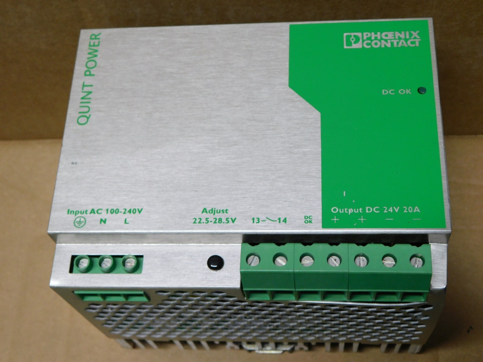 PHEONIX CONTACT QUINT-PS-100-240AC/24DC/20A 2938620 POWER SUPPLY
