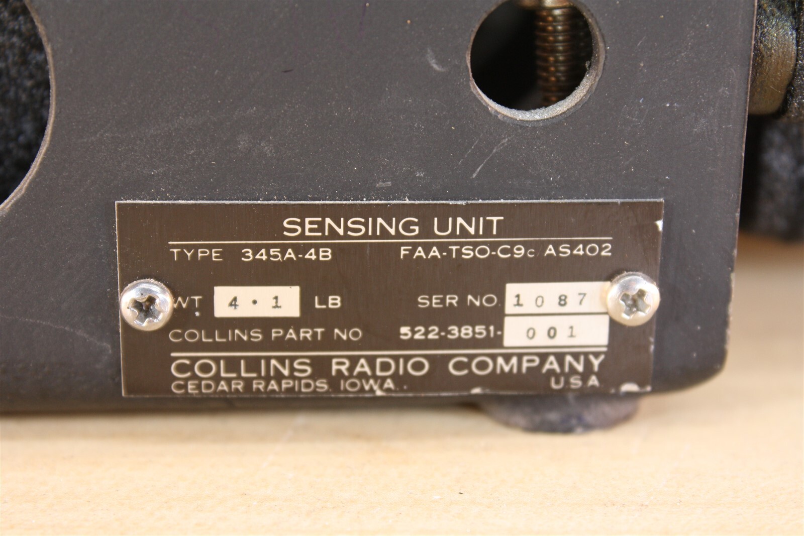 Collins 345A-4B Sensing Unit 522-3851-001