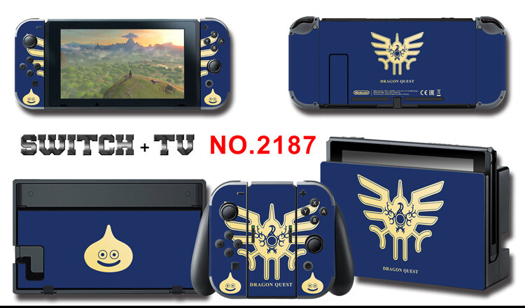 Vinyl Decal Skin Sticker Protector for Nintendo Switch Dragon Quest #2187