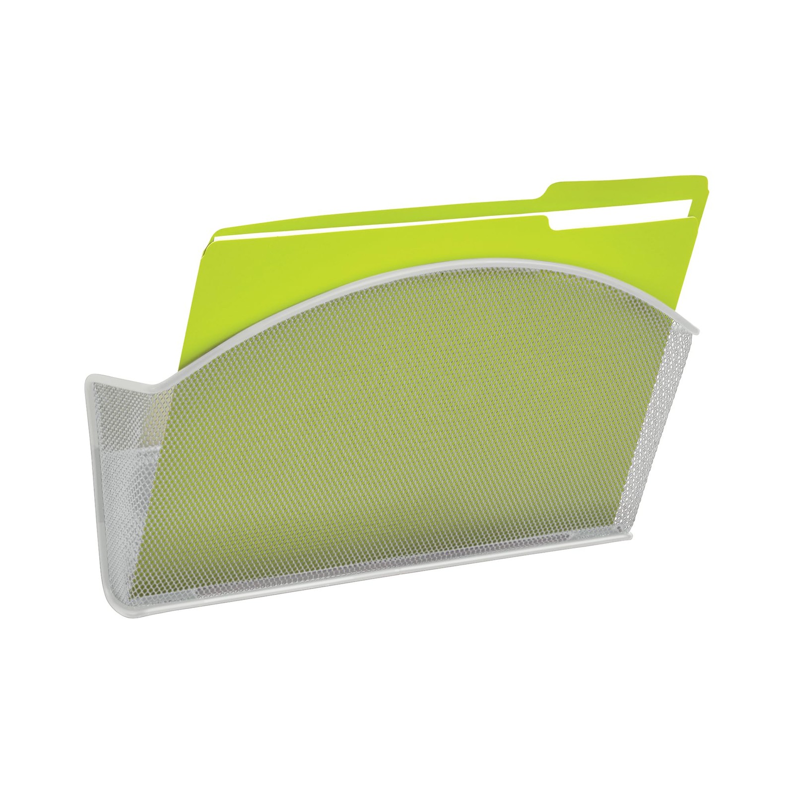 Safco Products 4176Bl Onyx Mesh Magnetic Single File Organizer Stick On File 4