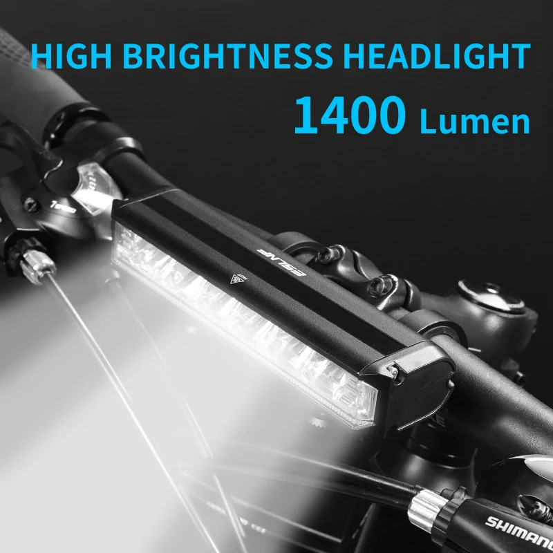 CYCLAMI Bike Light Front Lamp USB Rechargeable 2600Lumen 8000mAh Bicycle Light H
