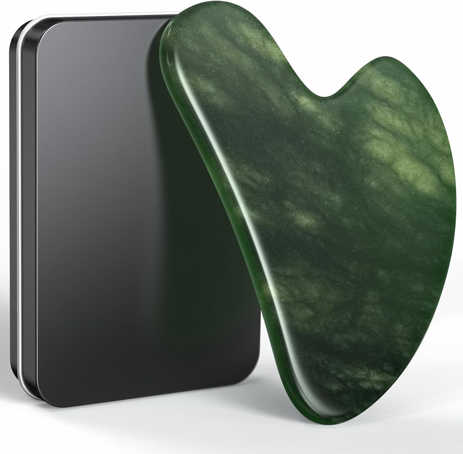 Natural Jade Stone Gua Sha Tool for Face Massage Therapy and Acupuncture Trigger