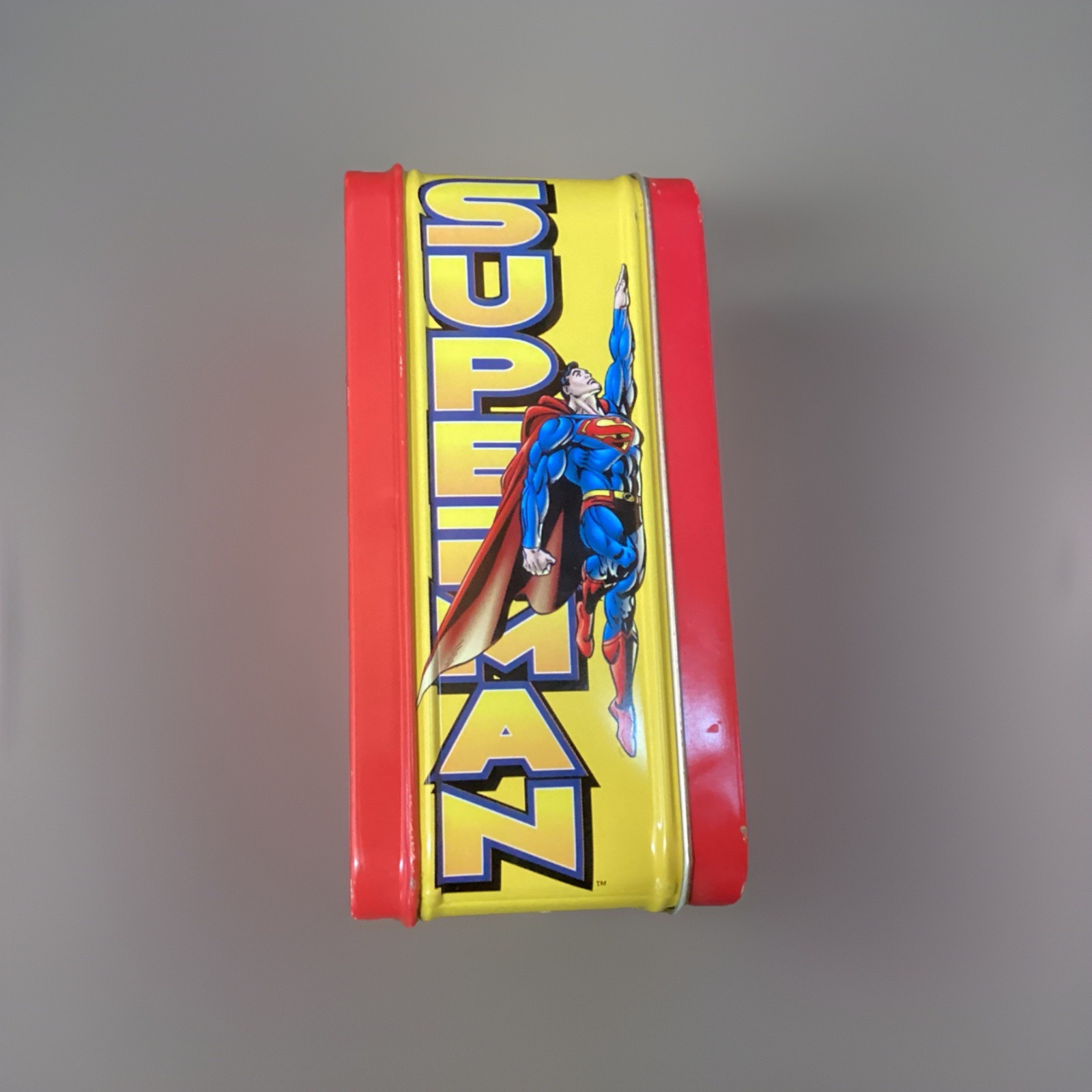 Superman 3D Embossed Lunch Box by The Tin Box Company DC Comics 2000