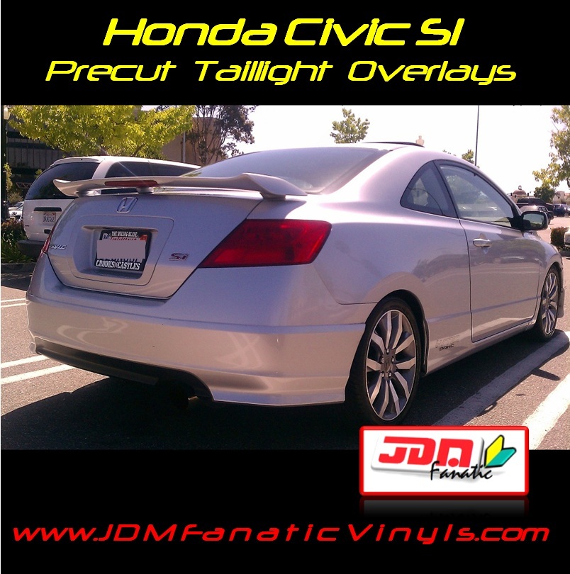 2006 Civic tail light Overlays Blinker Signal RED REDOUT TINT Vinyl FG2 Film JDM
