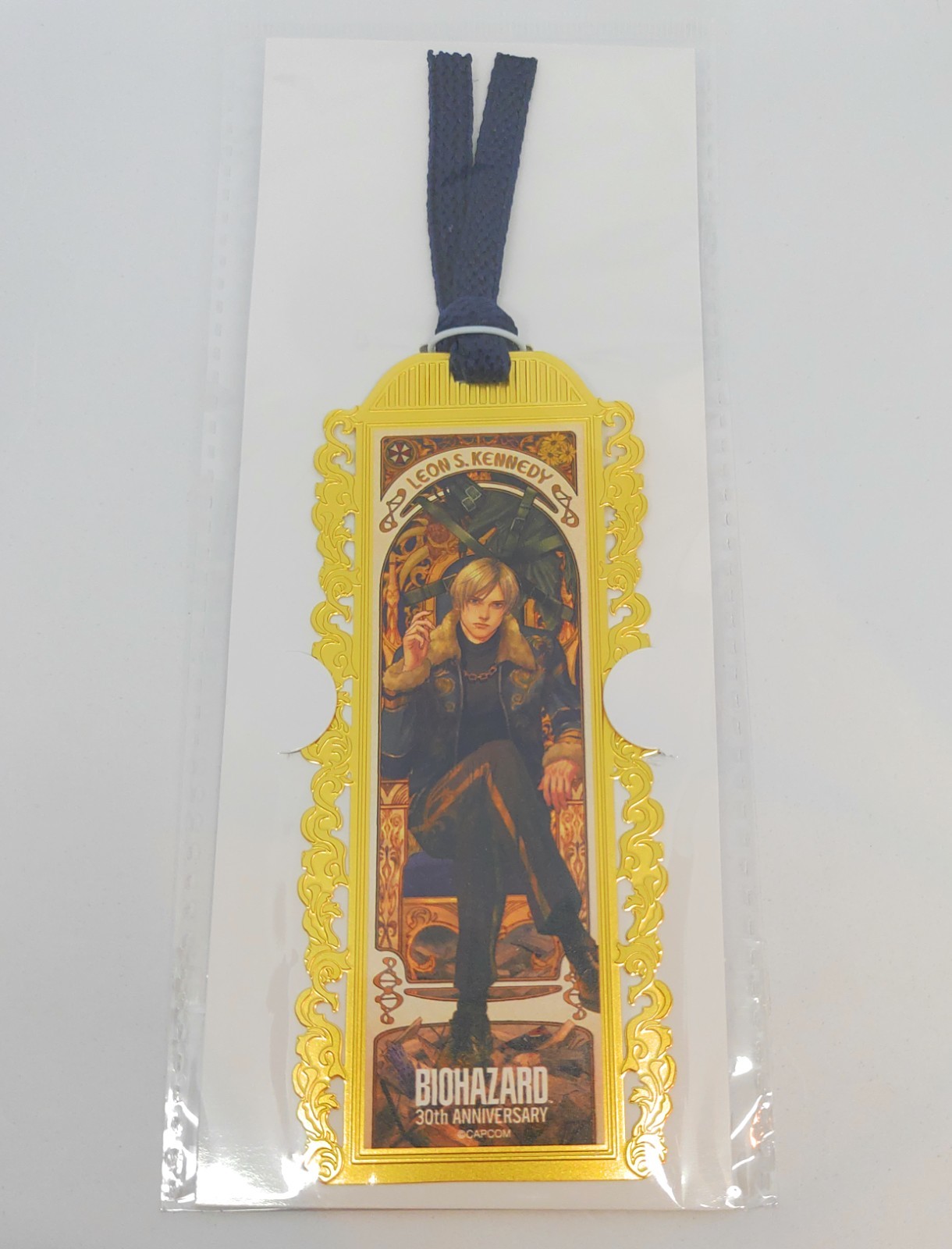 Biohazard Resident Evil Leon S.Kennedy Metal Bookmark 30th Anniversary Capcom