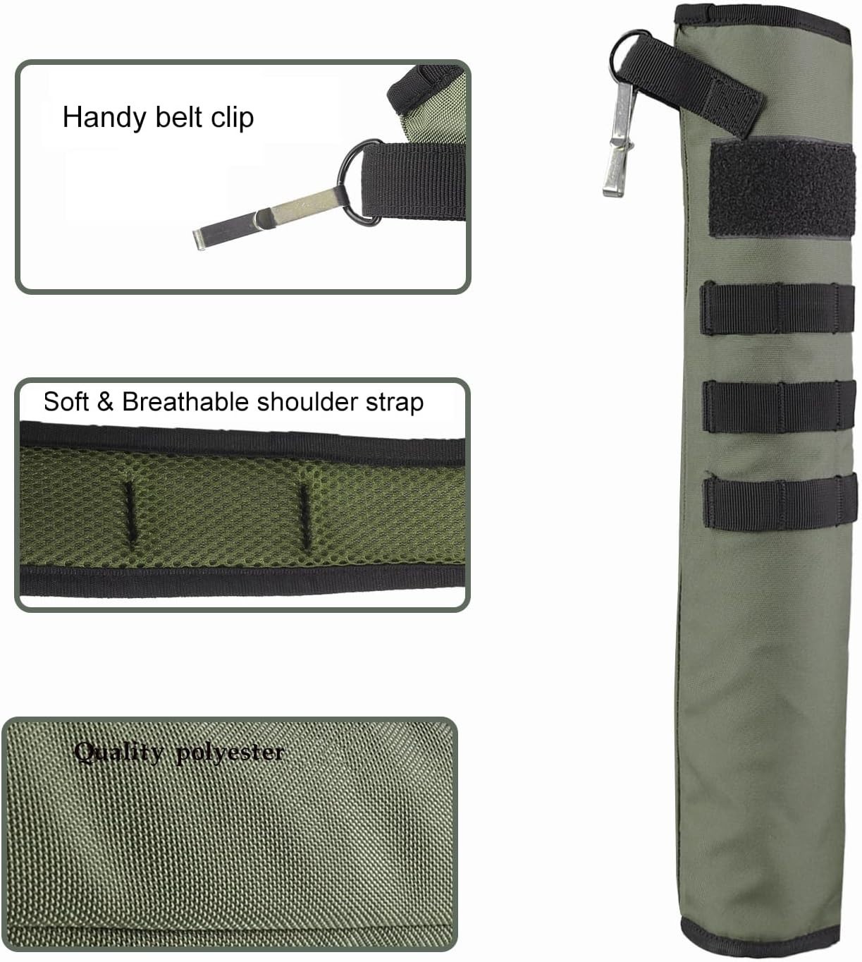 Versatile Molle System Archery Quiver - Holds 12-18 Arrows for Target Shooting