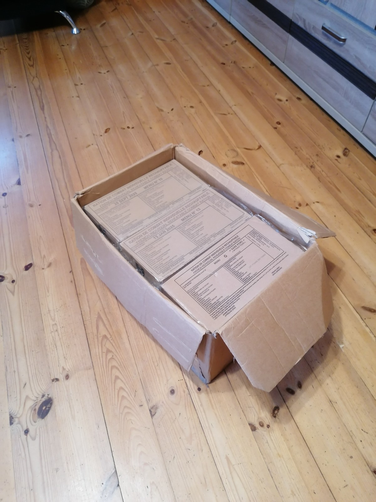 12x French Ration MRE Military Food Meal Ready To Eat 24h RCIR FR Case