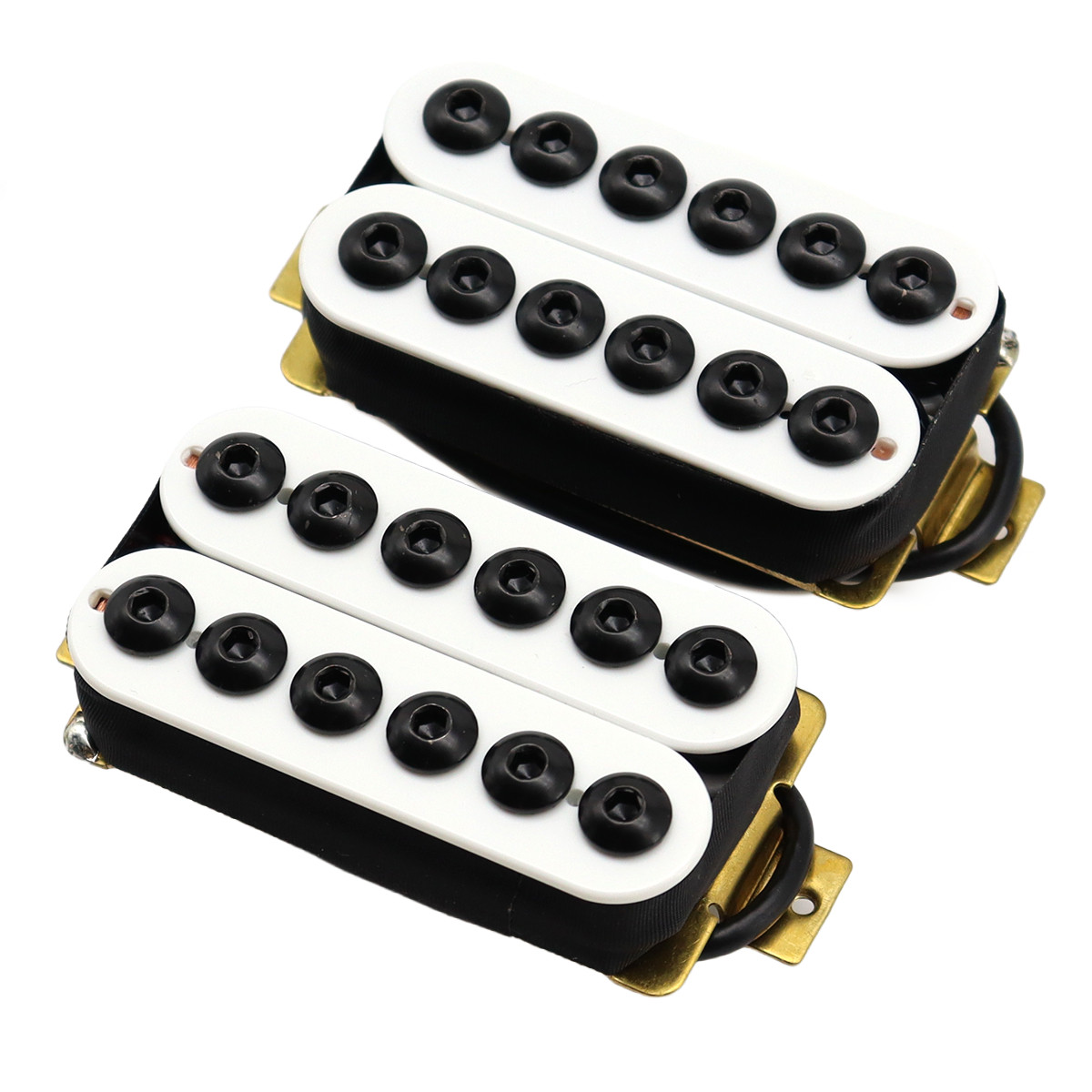 High Output Invader Ceramic Magnet Electric Guitar Humbucker Pickups Set White