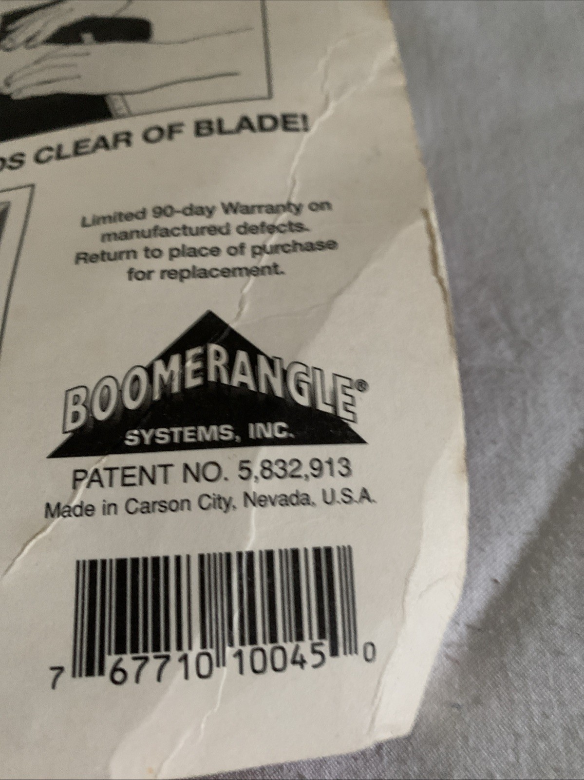 Boomerrangle 45 Precision Cutting Tile Saw Attachment New 45 Miter Holds All