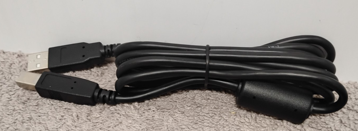 NEW Black USB-A to USB-B Cable Connector. (00)
