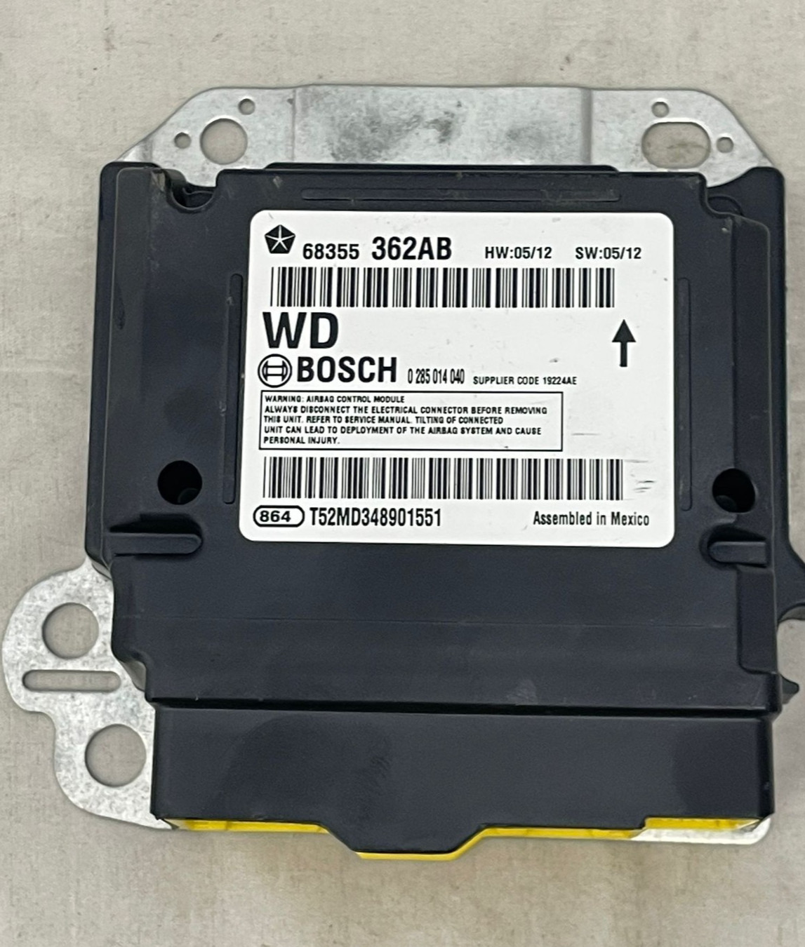 FOR 18-20 DODGE DURANGO RESTRAINT CONTROL MODULE OEM 68355362AB