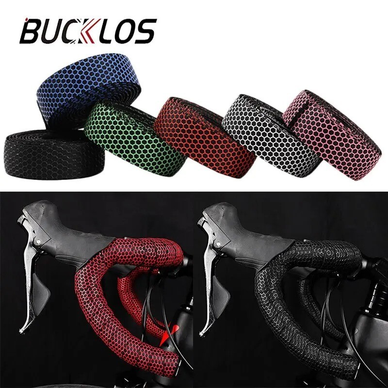 BUCKLOS Cycling Bar Tape Grip Soft PU+EVA Non-Slip Road Bike Handlebar Tape Wrap