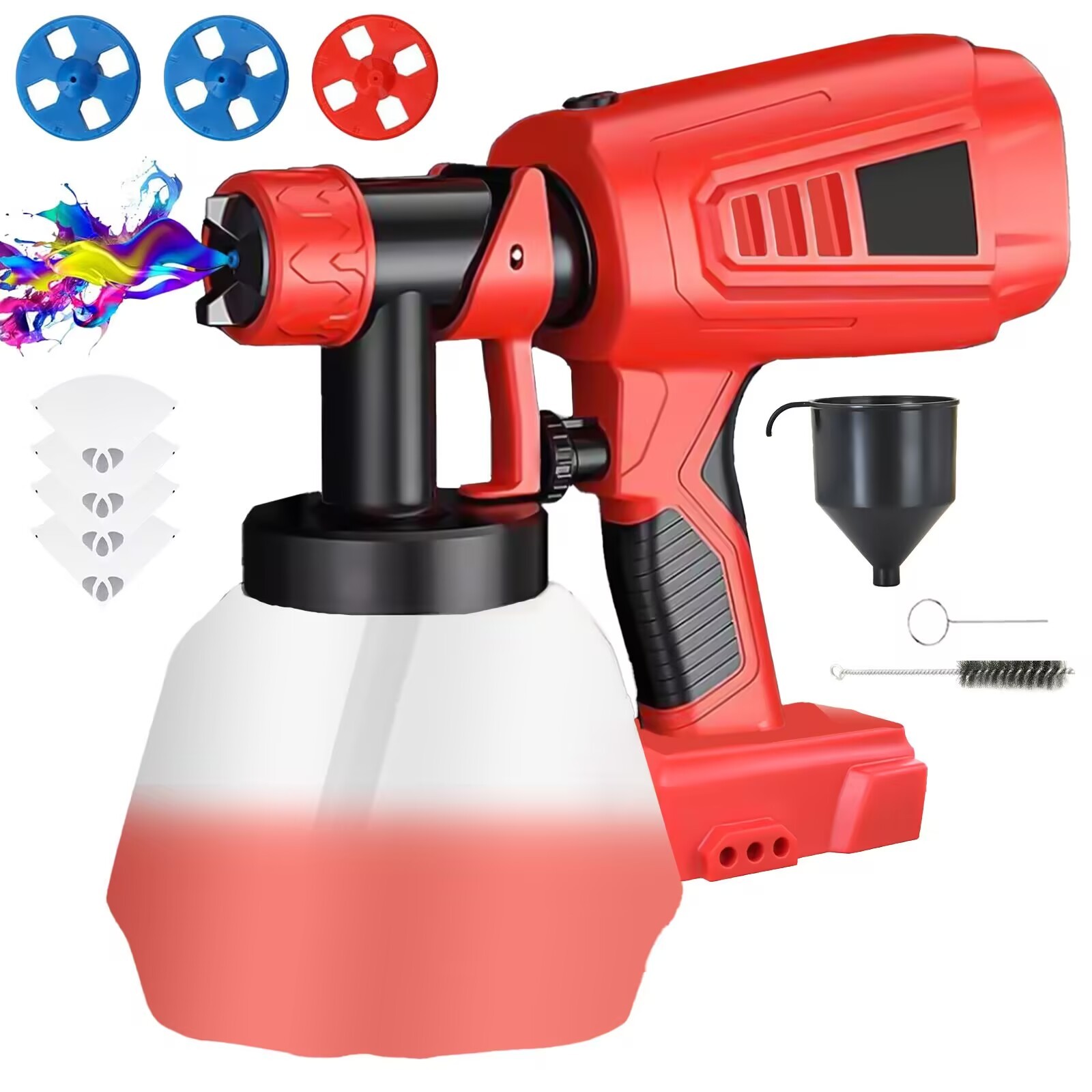 Paint Sprayer for Milwaukee M18 18V Battery, HVLP Spray Paint Gun 250W ONLY TOOL