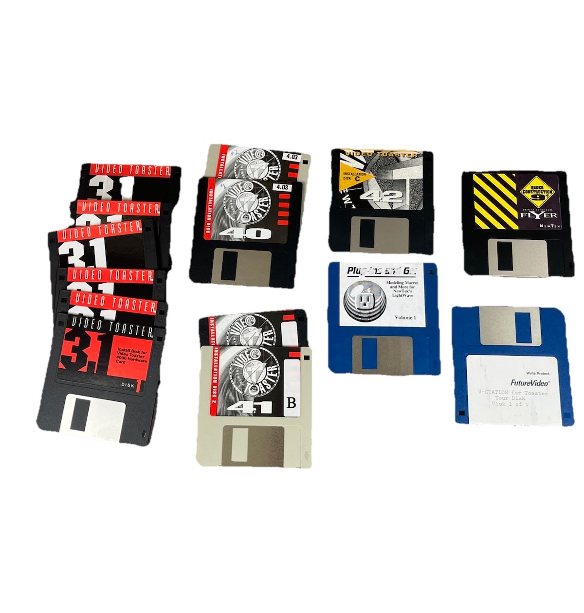 NewTek Video Toaster Installation Software Discs Commodore Amiga VTG Computing