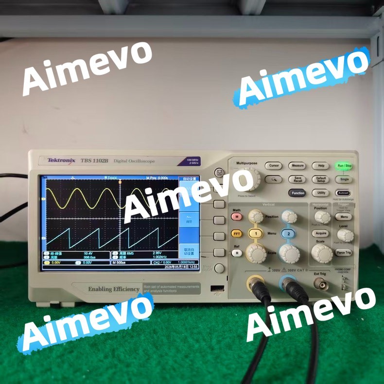 1PC Used Tektronix TBS1102B 100MHz 2 Channel Digital Oscilloscope