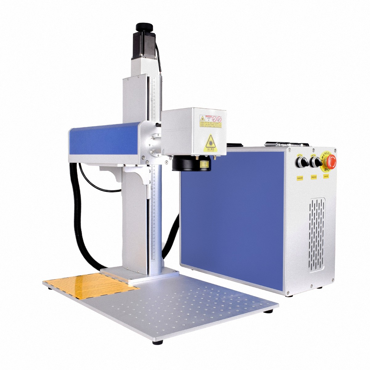 2.5D 200W JPT M7 Mopa Fiber Laser Marking Machine Metal Deep Relief Engraving