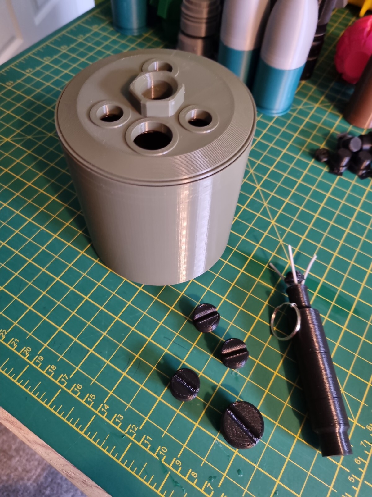 FULL SIZE Replica Bouncing Betty ww2 German s mine ideal for COD ,cosplay PROP