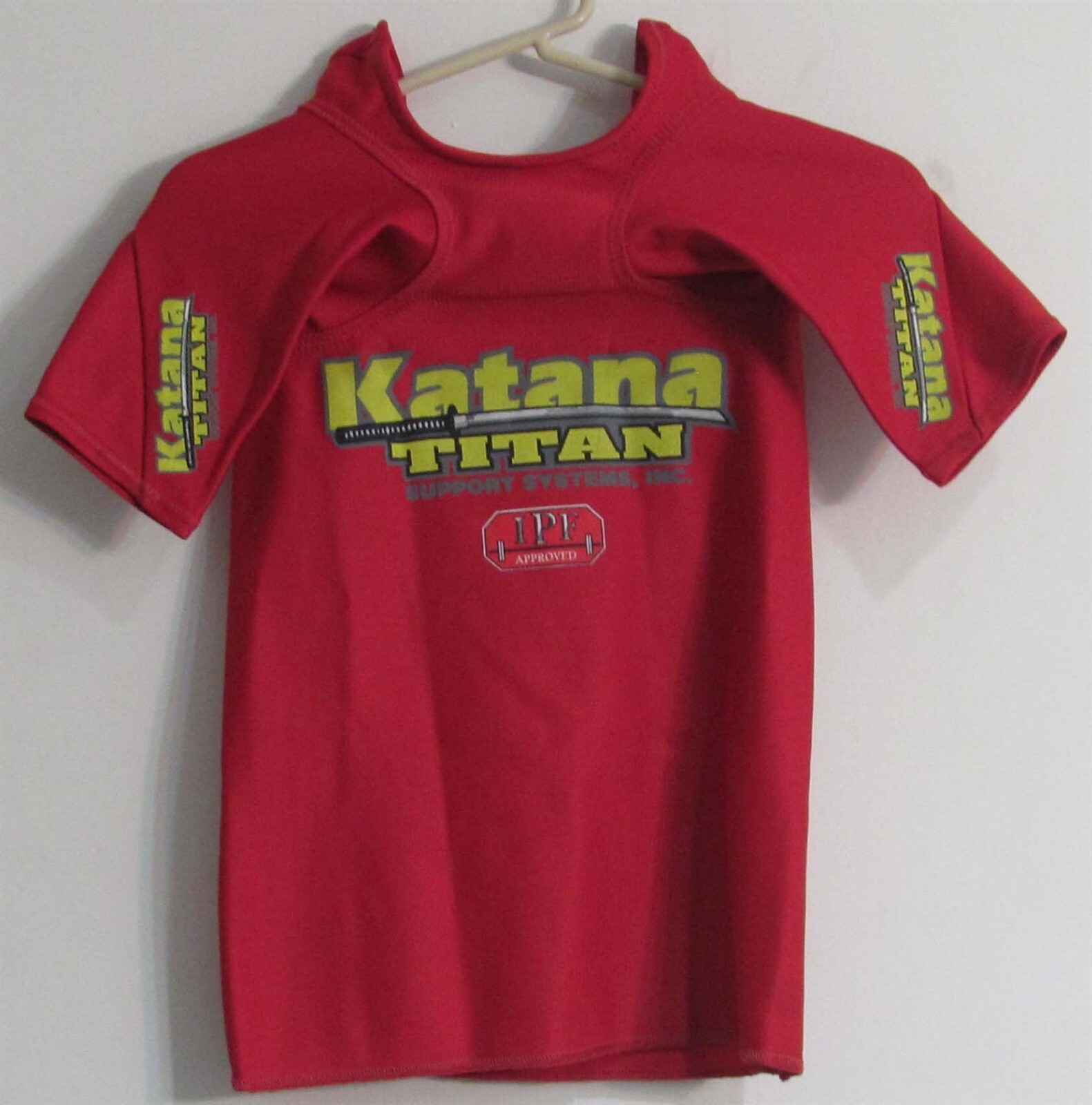 Titan Katana S/S Bench Shirt Size 34 Red (Never Used Backup) Discontinued Color!