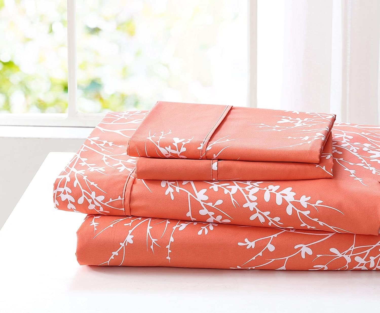 HOTEL 5TH AVE FOLIAGE Collection Bed Sheet Set Twin Wrinkle Free 3 PC