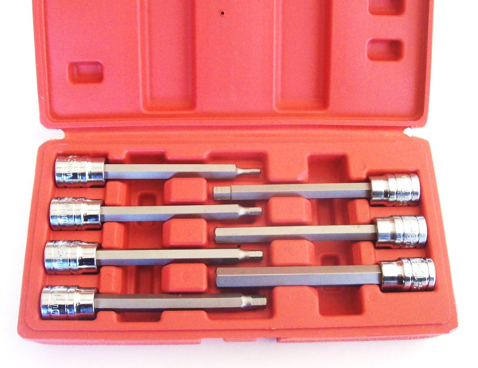 7pc ATE PRO 3/8" DRIVE EXTRA LONG HEX ALLEN BIT SOCKET SET 88215 METRIC