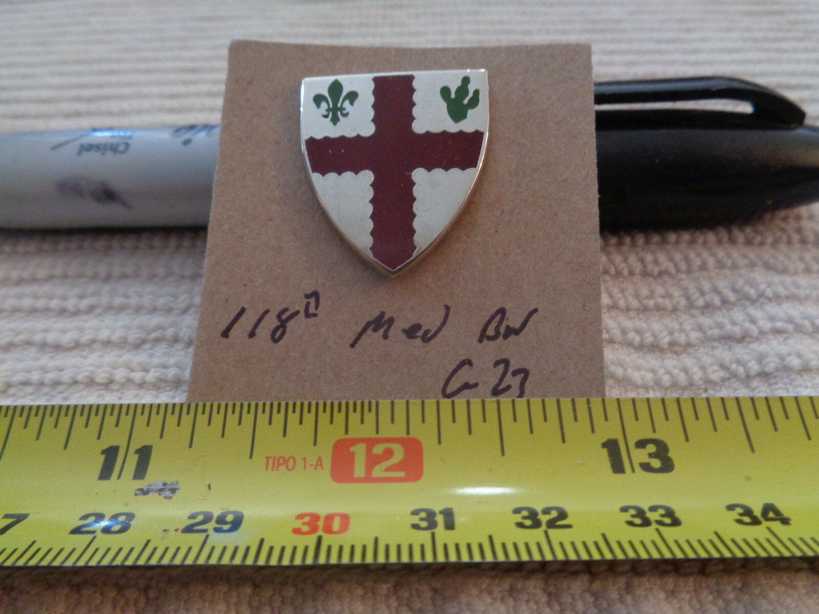 118th Medical Battalion G23 Unit Crest, DI, DUI (DRAW#20)