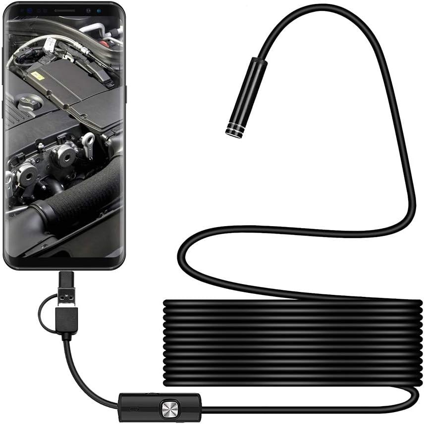 3 in 1 Endoscope Inspection Camera Borescope HD Camera Waterproof Snake Pipe ...