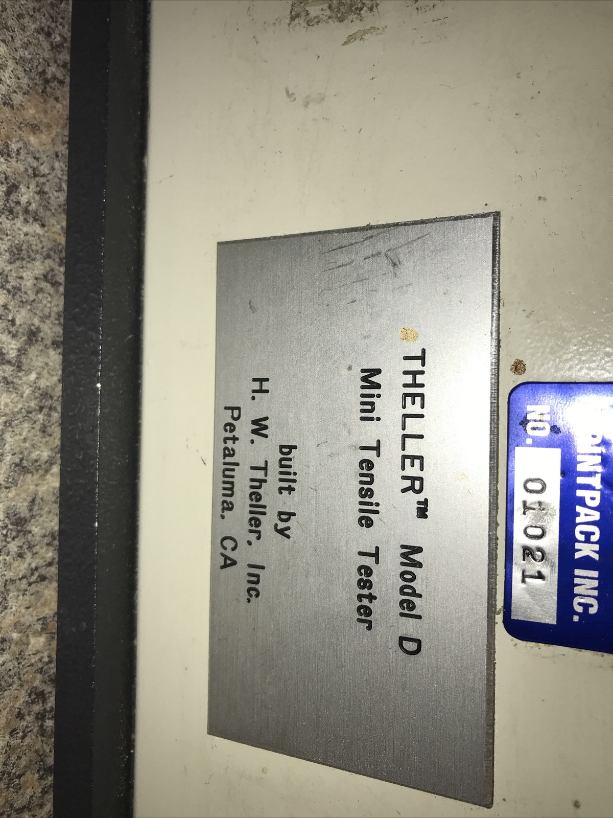 Theller Mini Tensile Tester Model D