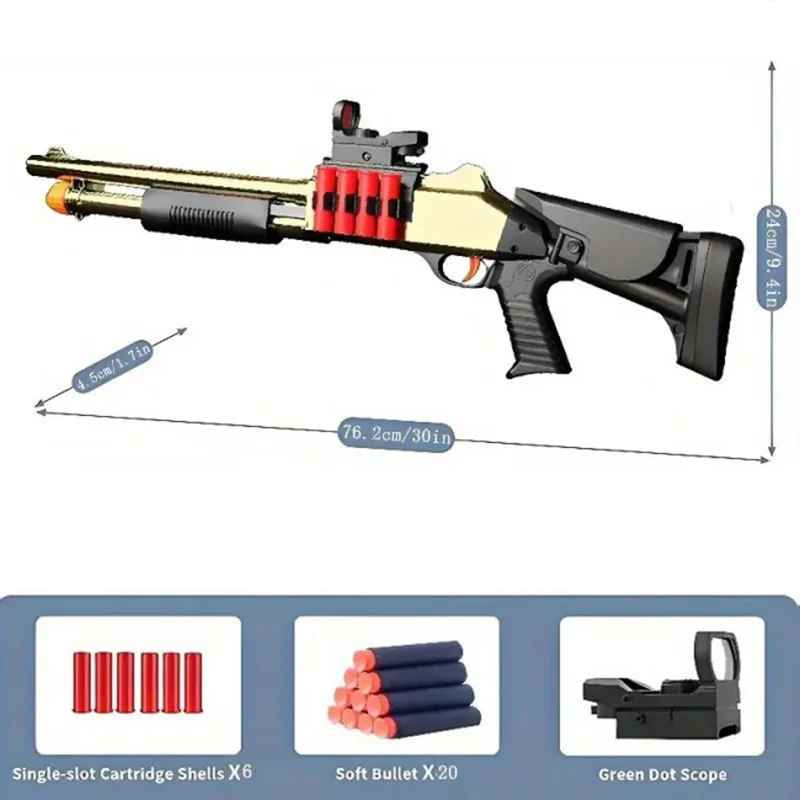 BlastShot Soft Bullet Shotgun with Shell Ejection